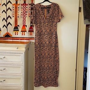 Nasty Gal leopard maxi dress 8